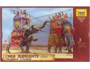 Zvezda Z8011 WAR ELEPHANTS SOLDATINI KIT 1:72 Modellino