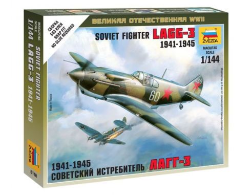 Zvezda Z6118 SOVIET FIGHTER LA GG-3 KIT 1:72 Modellino