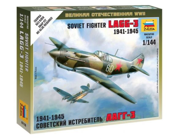 Zvezda Z6118 SOVIET FIGHTER LA GG-3 KIT 1:72 Modellino