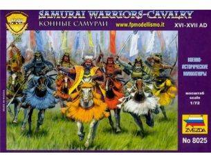 Zvezda Z8025 SAMURAI WARRIORS CAVALRY KIT 1:72 Modellino