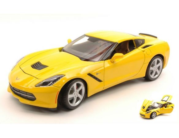 Maisto MI31182Y CORVETTE STINGRAY 2014 YELLOW 1:18 Modellino