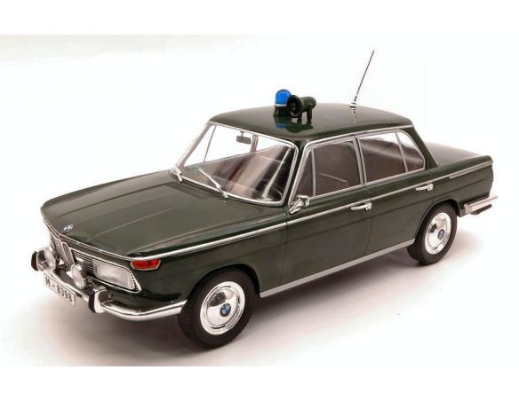 MODELCARGROUP MCG18042 BMW 2000 Ti (E120) 1966 POLICE DARK GREEN 1:18 Modellino