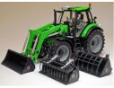 WEISE-TOYS WEIS1046 TRATTORE DEUTZ AGROTRON 6190 TTV C/3 ACCESSORI 1:32 Modellino