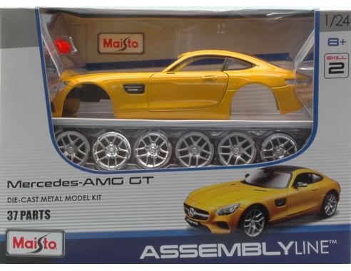 Maisto MI39134 MERCEDES AMG GT YELLOW KIT 1:24 Modellino