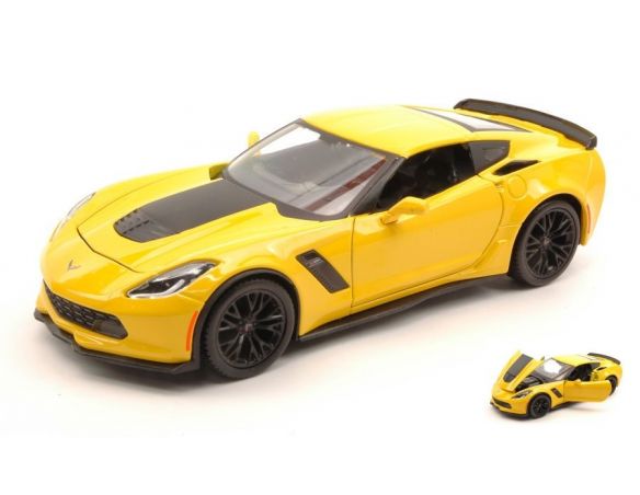 Maisto MI31133Y CORVETTE Z06 2015 YELLOW 1:24 Modellino