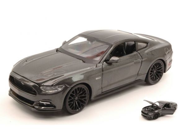 Maisto MI31508G FORD MUSTANG GT 2015 GUN METAL 1:24 Modellino