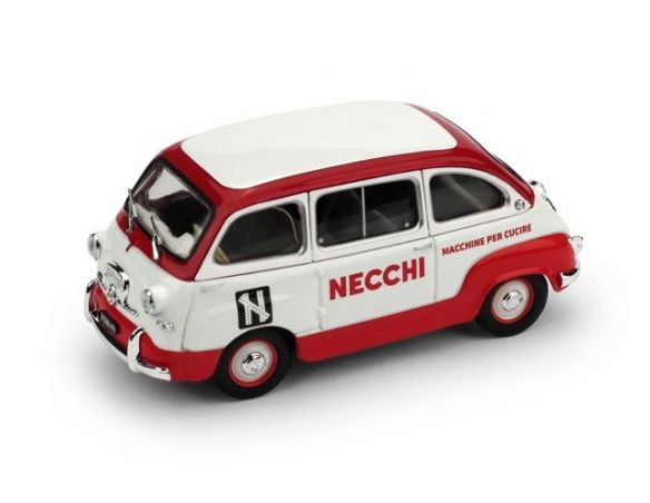 Brumm BM0585 FIAT 600 MULTIPLA 1960 MACCHINE DA CUCIRE NECCHI 1:43 Modellino