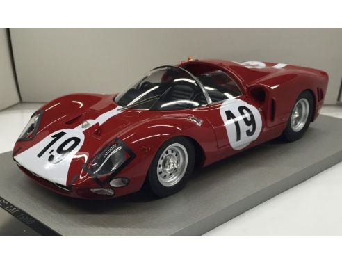 Tecnomodel TMD1820A FERRARI 365 P2 N.19 DNF LM 1966 W.MAIRESSE-H.MULLER LIM.150 1:18 Modellino