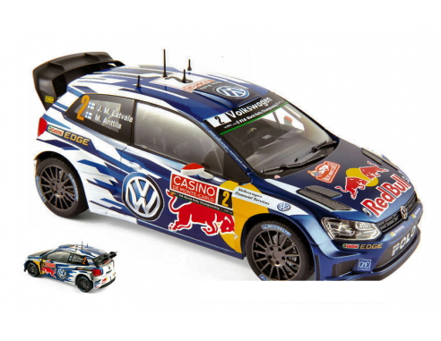 Norev NV188478 VW POLO WRC N.2 2nd MONTE CARLO 2015 J.M.LATVALA-M.ANTTILA 1:18 Modellino