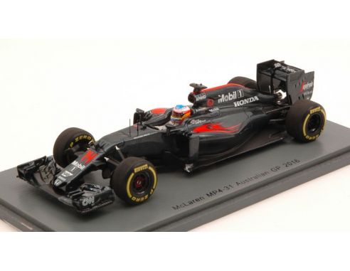 Spark Model S5011 MC LAREN MP4-31 F.ALONSO 2016 N.14 DNF AUSTRALIAN GP 1:43 Modellino