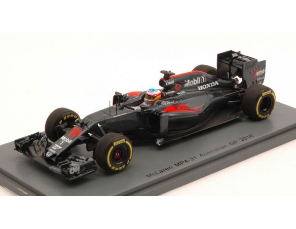 Spark Model S5011 MC LAREN MP4-31 F.ALONSO 2016 N.14 DNF AUSTRALIAN GP 1:43 Modellino