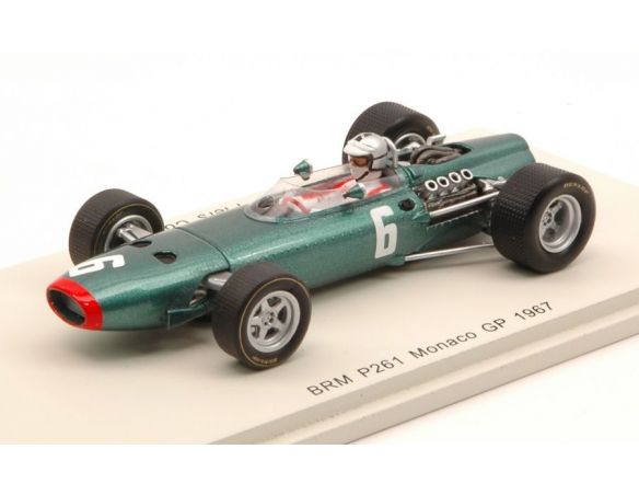 Spark Model S4249 BRM P261 P.COURAGE 1967 N.6 RETIRED MONACO GP 1:43 Modellino