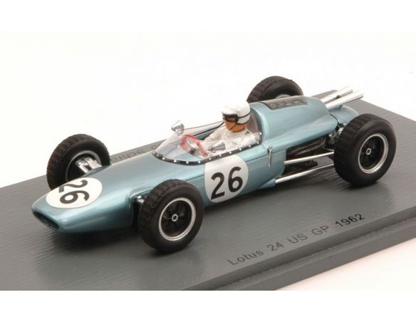 Spark Model S4823 LOTUS 24 R.SCHROEDER 1962 N.26 10th US GP 1:43 Modellino