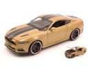 Maisto MI31369G FORD MUSTANG GT 2015 METALLIC GOLD W/BLACK STRIPES 1:24 Modellino