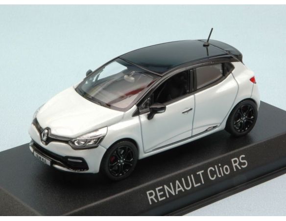 Norev NV517596 RENAULT CLIO RS 2014 WHITE WITH BLACK ROOF 1:43 Modellino