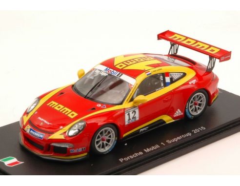 Spark Model SI003 PORSCHE MOBIL 1 MOMO SUPERCUP N.12 2015 JAAP VAN LAGEN 1:43 Modellino