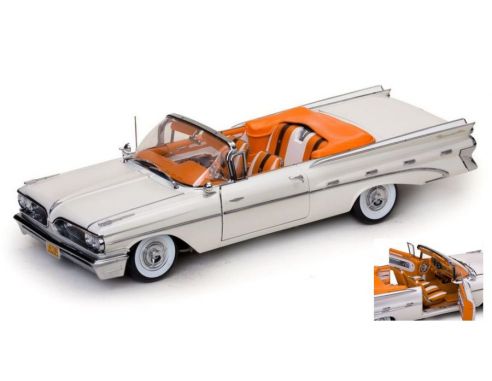 SunStar SS5184 PONTIAC BONNEVILLE OPEN CONVERTIBLE 1959 IVORY 1:18 Modellino