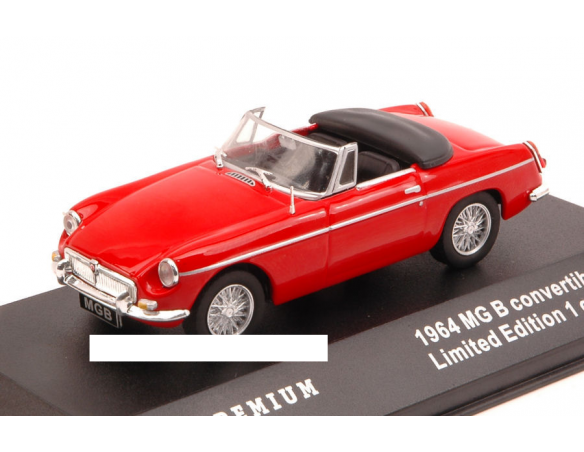 Triple 9 T9P-10001 MG B CONVERTIBLE 1964 RED 1:43 Modellino