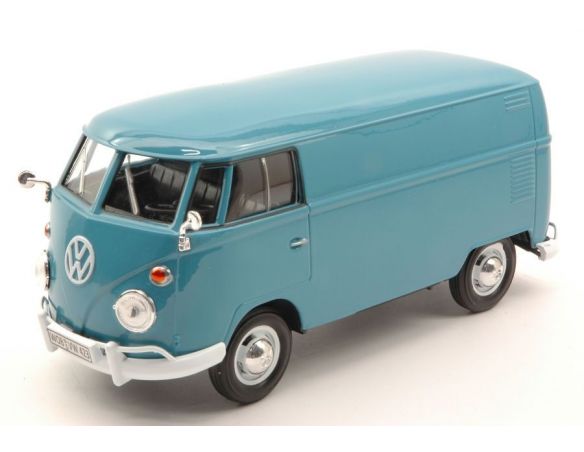 Motormax MTM79342BL VW TYPE 2 (T1) DELIVERY VAN 1959 PASTEL LIGHT BLUE 1:24 Modellino