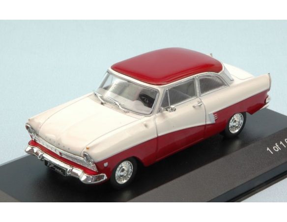 White Box WB190 FORD TAUNUS 17m (P2) 1957 WHITE/DARK RED 1:43 Modellino
