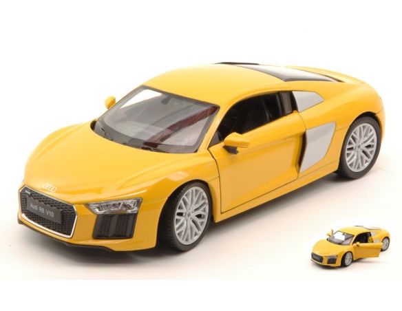 Welly WE24065Y AUDI R8 V10 2016 YELLOW 1:24 Modellino