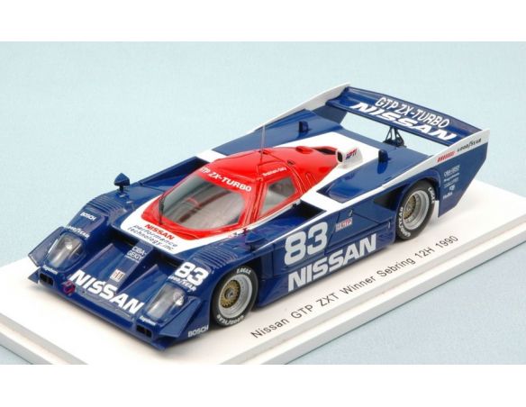 Spark Model S43SE90 NISSAN GTP ZX-T N.83 WINNER 12 H SEBRING 1990 D.DALY-B.EARL 1:43 Modellino