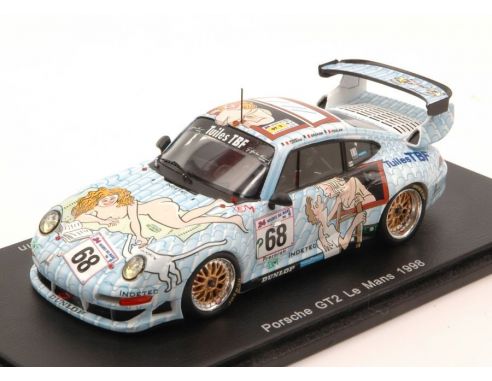 Spark Model S4448 PORSCHE 911 GT2 N.68 20th LM 1998  GRAHAM-LARIBIERE-POULAIN 1:43 Modellino