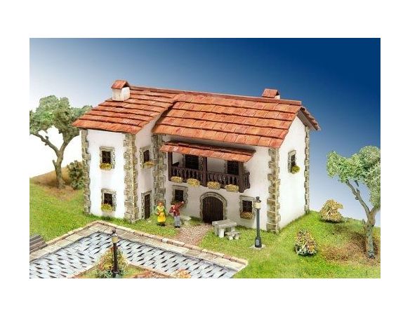 Domus Kits 40209 CASA RURALE KIT DI MONTAGGIO CON PERSONAGGI 1/87 Modellino