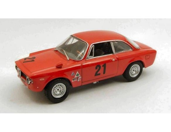 M4 M47184 ALFA ROMEO 1600 GTA N.21 WINNER GP BELGIO 1967 A.DE ADAMICH 1:43 Modellino