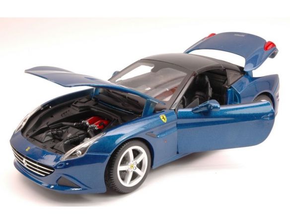 BBURAGO BU16003BL FERRARI CALIFORNIA T (CLOSED TOP) 2014 BLUE 1:18 Modellino