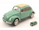Welly WE18040GR VW CLASSIC BEETLE SOFT TOP 1950 PASTEL GREEN 1:18 Modellino