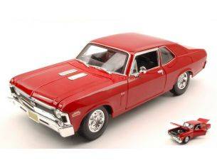 Maisto MI31132R CHEVROLET NOVA SS COUPE' 1970 RED 1:18 Modellino