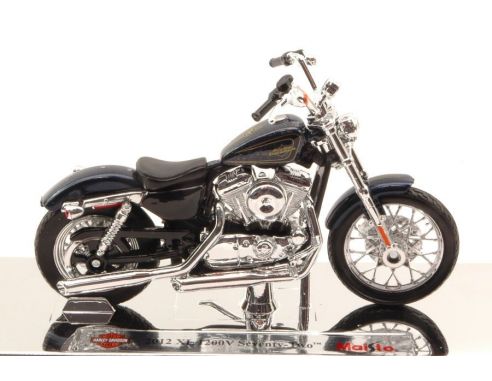 Maisto MI15965BL HARLEY DAVIDSON XL 1200V SEVENTY TWO 2012 BLUE 1:18 Modellino