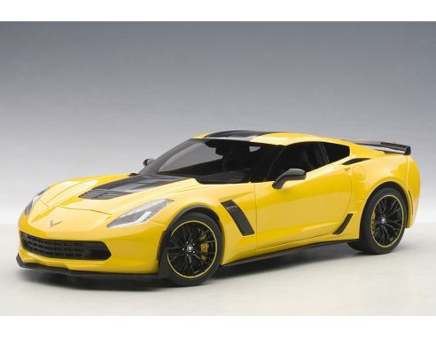 Auto Art / Gateway AA71260 CHEVROLET CORVETTE C7 Z06 C7R 2015 YELLOW 1:18 Modellino