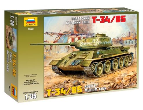 Zvezda Z3533 SOVIET TANK T-34/85 KIT 1:35 Modellino