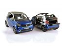 Norev NV183438 SMART FORTWO CABRIO 2015 BLUE/SILVER 1:18 Modellino