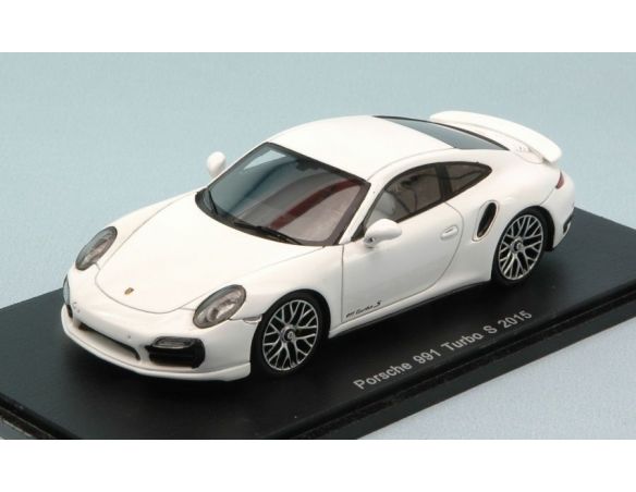 Spark Model S4935 PORSCHE 991 TURBO S 2015 WHITE 1:43 Modellino