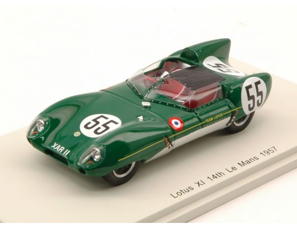Spark Model S4399 LOTUS XI N.55 14th LM 1957 C.ALLISON-K.HALL 1:43 Modellino