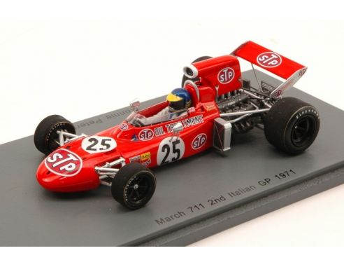 Spark Model S3380 MARCH 711 R.PETERSON 1971 N.25 2nd ITALIAN GP 1:43 Modellino