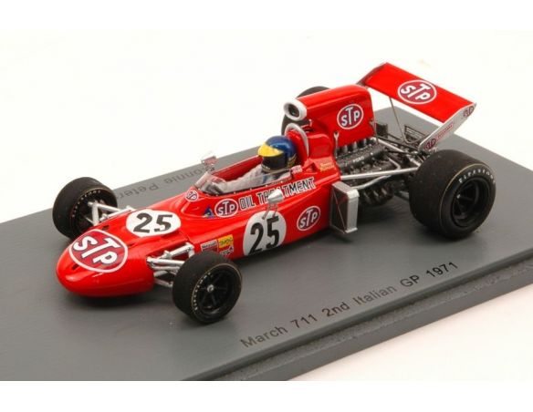 Spark Model S3380 MARCH 711 R.PETERSON 1971 N.25 2nd ITALIAN GP 1:43 Modellino