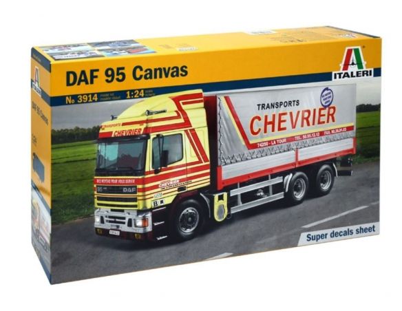 Italeri IT3914 DAF 95 CANVAS TRUCK KIT 1:24 Modellino