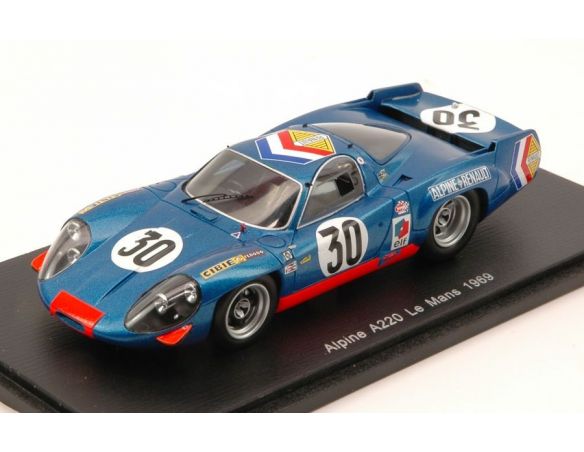 Spark Model S4700 ALPINE A 220 N.30 DNF LM 1969 H.GRANDSIRE-J.C.ANDRUET 1:43 Modellino