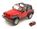 Welly WE22489AR JEEP WRANGLER RUBICON 2007 OPEN RED 1:24 Modellino