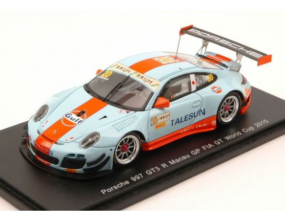 Spark Model SA095 PORSCHE 997 GT3 R N.20 MACAU GT FIA GT 2015 D.DERDAELE LIM.500 1:43 Modellino