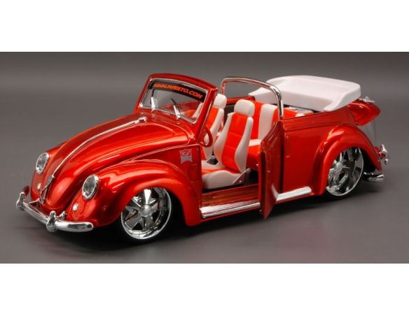 Maisto MI31019O VW BEETLE CUSTOM CONV.'51 ORANG.1:18 Modellino