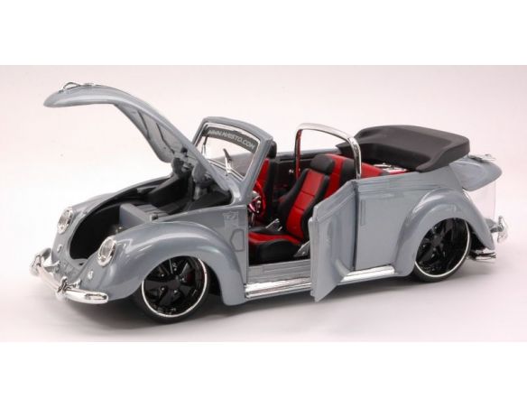 Maisto MI31019S VW BEETLE CUSTOM CONV.'51 SILV.1:18 Modellino