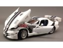 Maisto MI31845 DODGE VIPER GTSR GT2 1999 WHITE W/BLUE STRIPES 1:18 Modellino