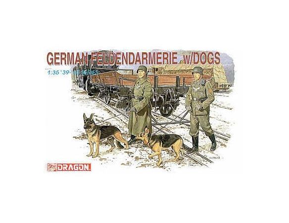 Dragon D6098 GERMAN FELDGEND W/DOG KIT 1:35 Modellino