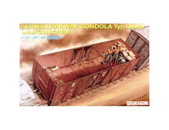 Dragon D6086 GERMAN RAILWAY GONDOLA KIT 1:35 Modellino