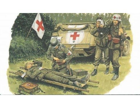 Dragon D6074 GERMAN MEDICAL TROOPS KIT 1:35 Modellino